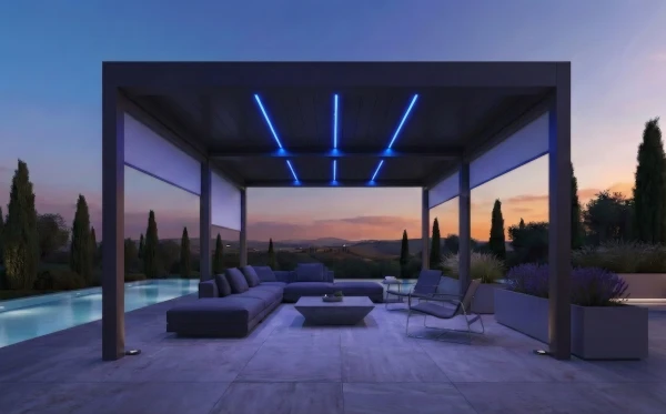 Nieuwe LED- en RGB-verlichtingsopties – uitbreiding van het pergola-assortiment